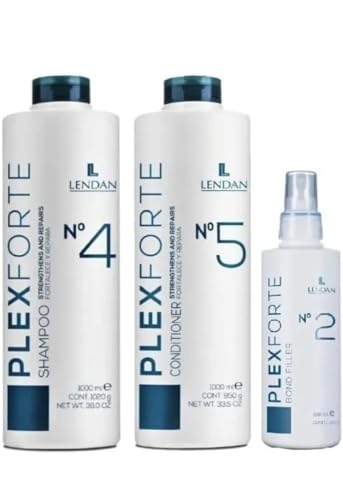 Lendan Plex Forte Kit Intense - No. 2 + No. 4 Liter + No. 5 Liter - 1000ml / 36 Fl Oz.