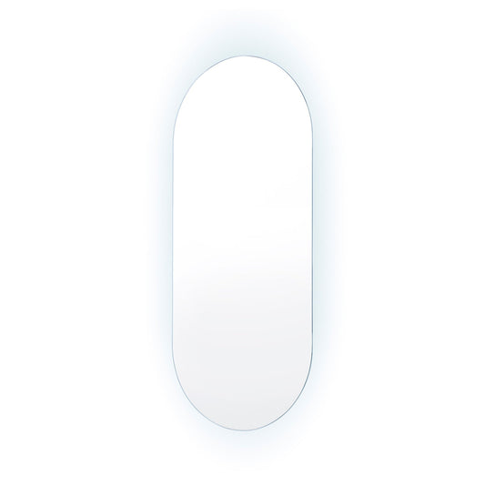 La Bella LED Wall Mirror Oval Touch Anti-Fog Makeup Decor Bathroom Vanity 45x100cm